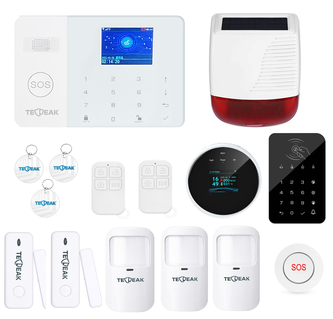 A4 - WiFi / GSM Intelligenter Hausalarm (Weiß)