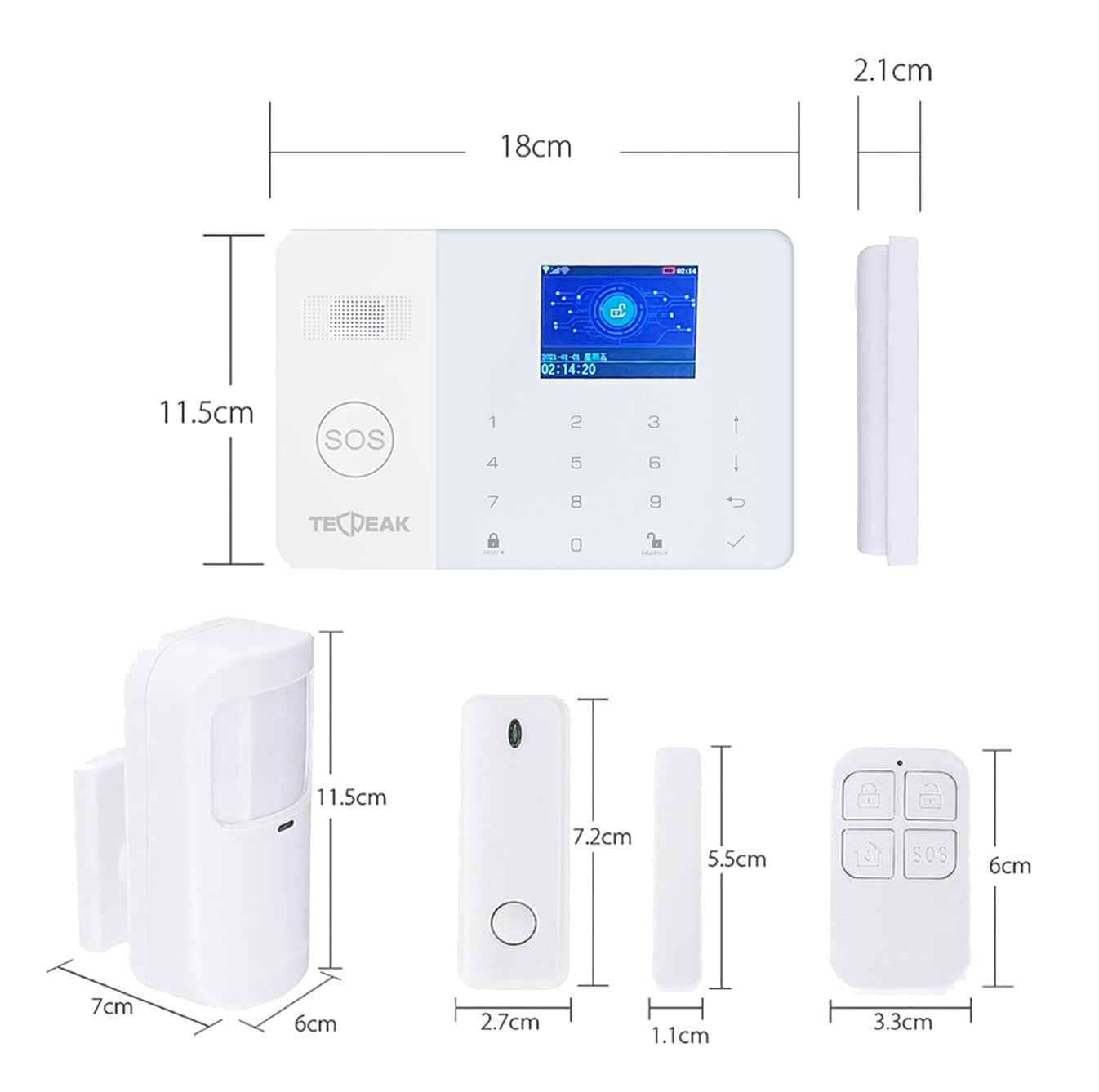 S8 - WiFi / GSM / 2G / 4G Hausalarm